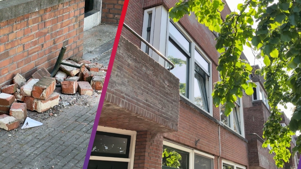 Zorgen om balkons aan de Vlaardingerdijk: ‘We horen niets van de gemeente’