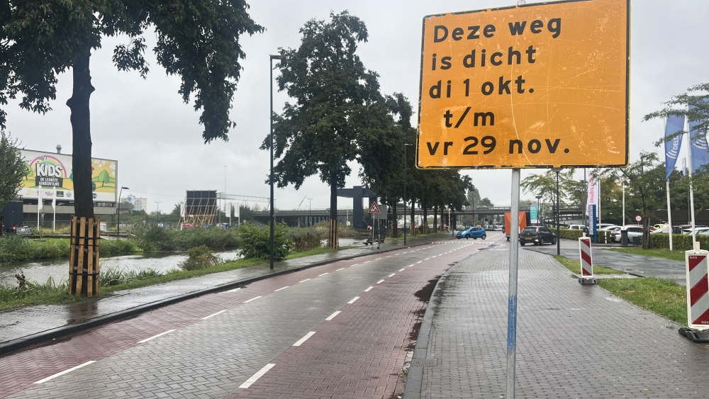 Verbindingsweg naar Station Schiedam Centrum tot eind november afgesloten