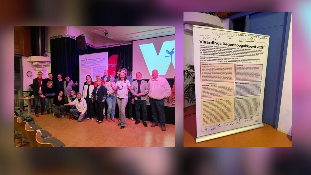 Negen van de dertien partijen tekenen regenboogakkoord in Vlaardingen