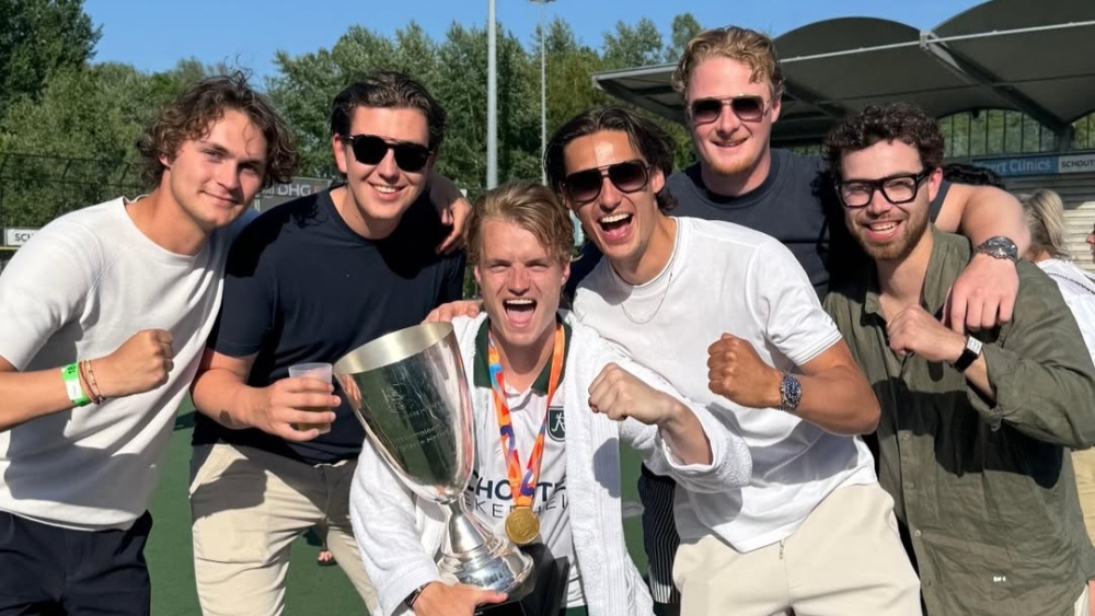 Vlaardingse hockeyer Olivier Hortensius kampioen van Nederland met HC Rotterdam
