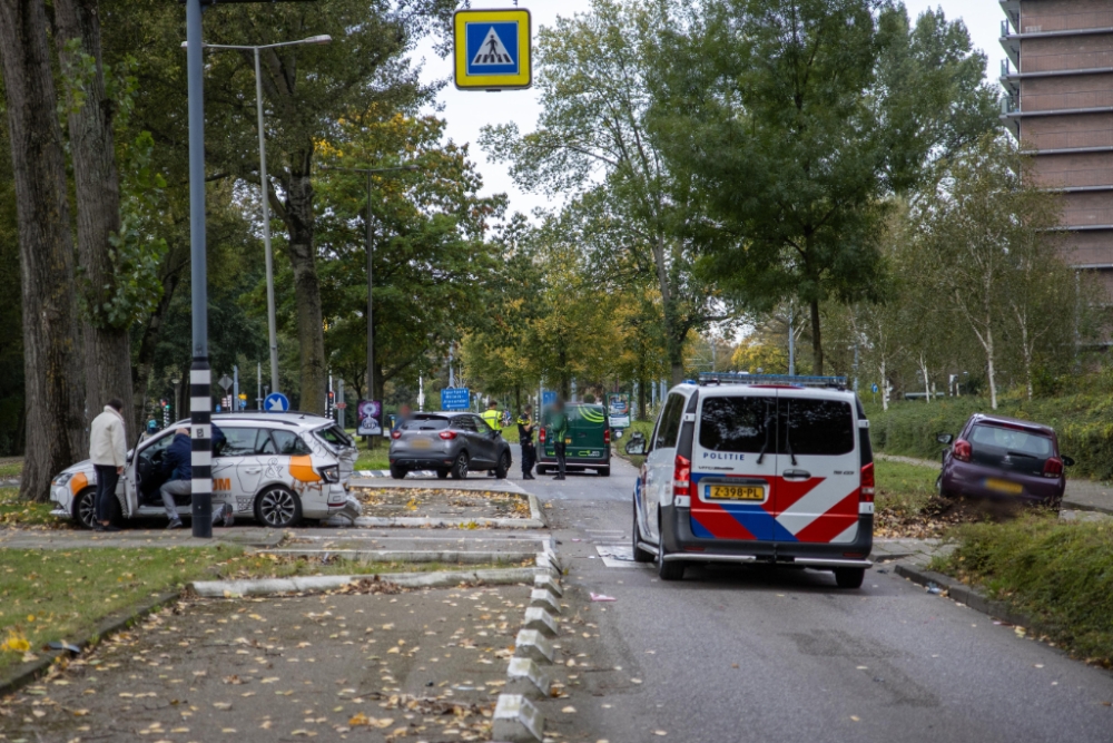 Kettingbotsing door overstekende fietser