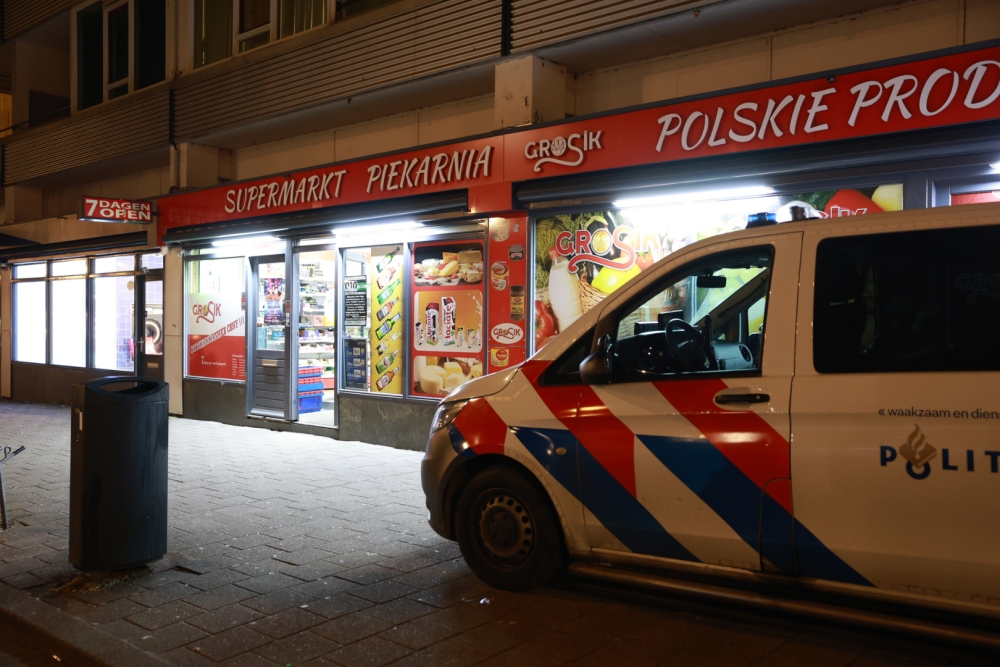 Gewapende overval op supermarkt Parkweg, politie houdt verdachte aan
