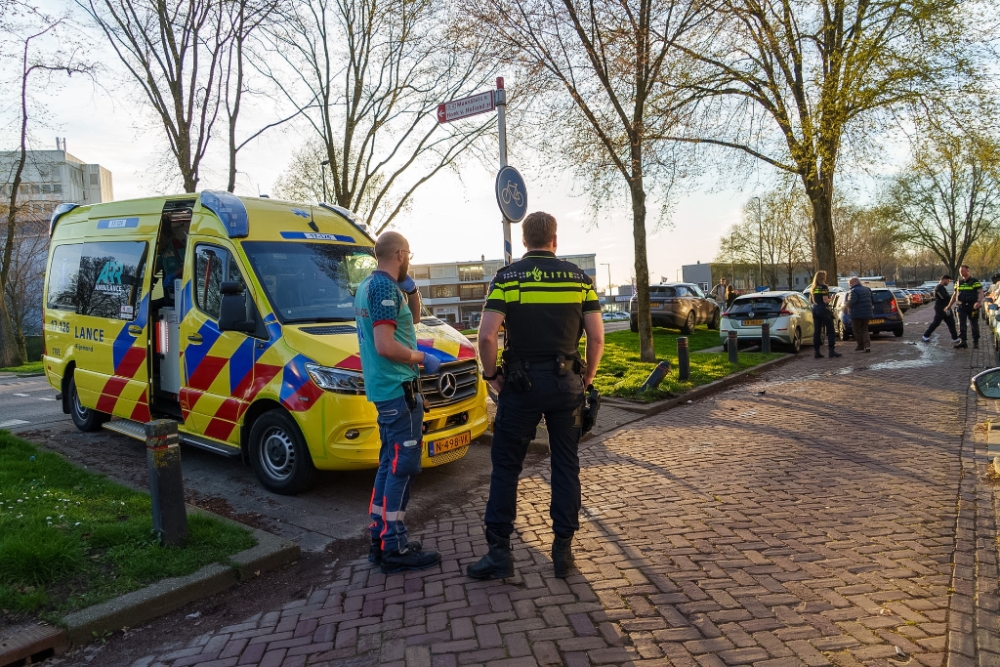 Automobilist wijkt uit voor andere auto en verliest de macht over het stuur