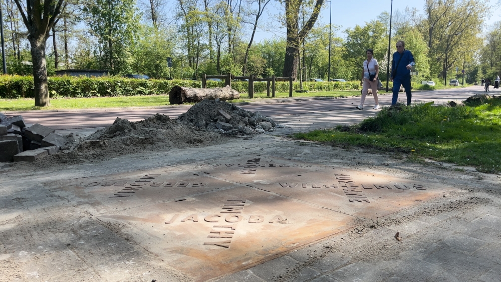Bronzen straatkunstwerk dat uit Hoogstraat verdween duikt op in Beatrixpark