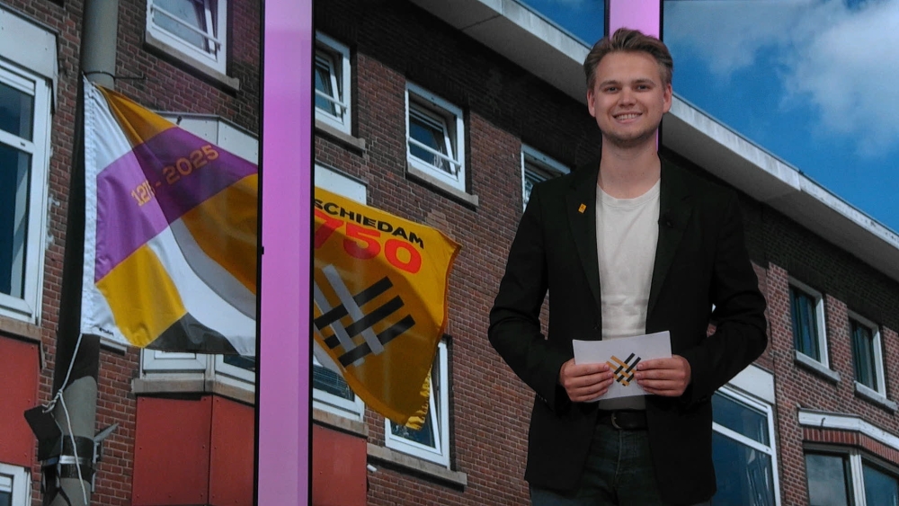 Kids Bouwdorp, muziek bij de monumenten en vlag bij Gardameer: Schiedam750-journaal - Aflevering 20