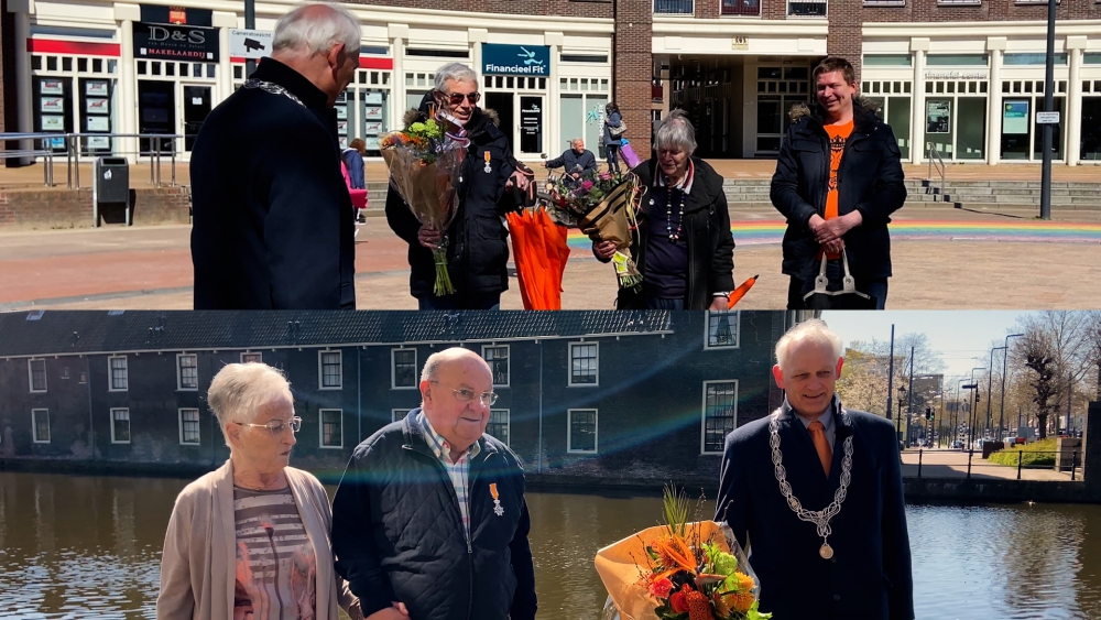 Koninklijke onderscheiding voor weerman Tom Bruin en Soos Blauwhuis-man André van Riel