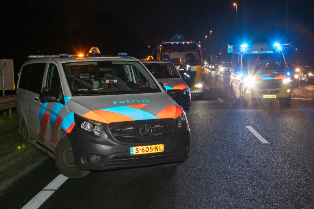 Weer raak op A20: vier auto&#039;s botsen op elkaar