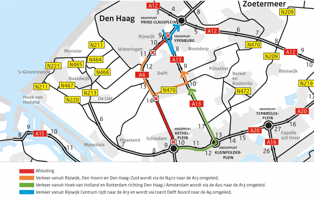 Weekendafsluiting Ketheltunnel en aanleg stil asfalt A4