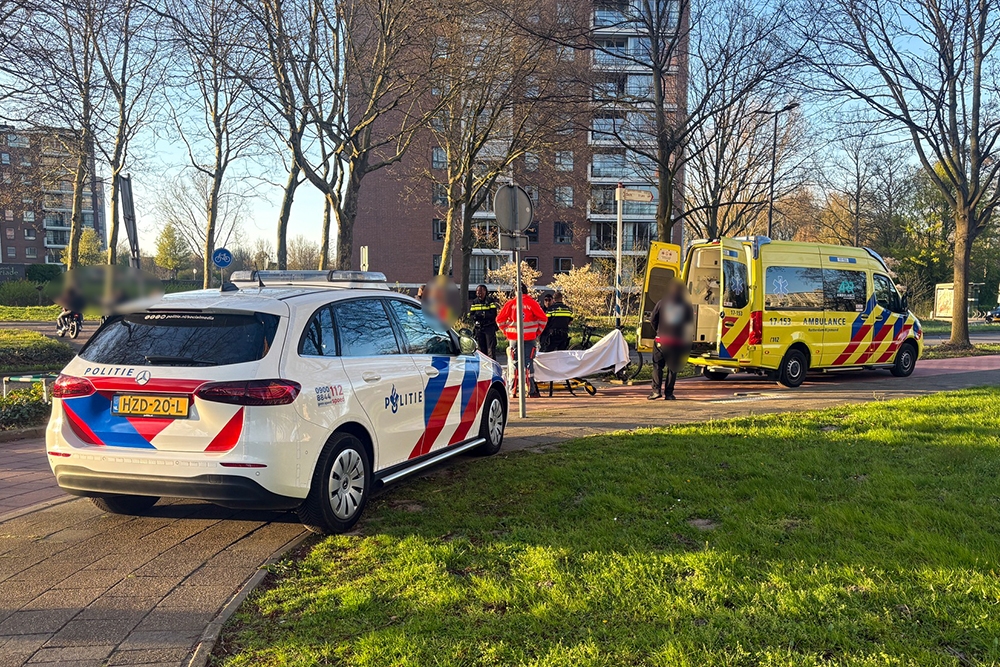 Man raakt gewond door val van fiets in Vlaardingen