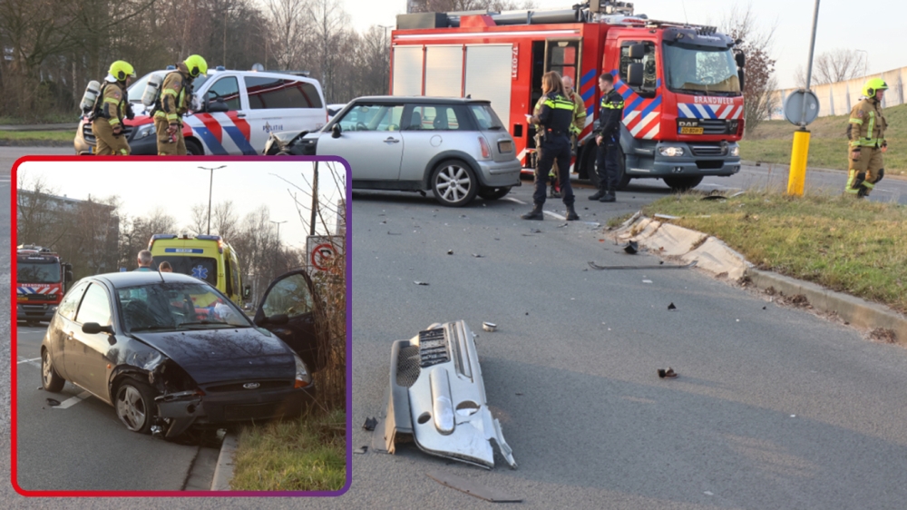 Forse schade bij botsing op de grens van Vlaardingen en Schiedam