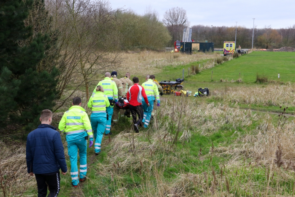 Mountainbiker gewond na val in Broekpolder