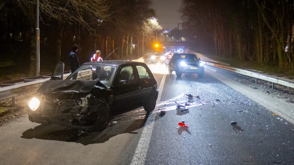 Nog een ongeval op A20 bij Schiedam: kop-staartbotsing op oprit en verkeershinder
