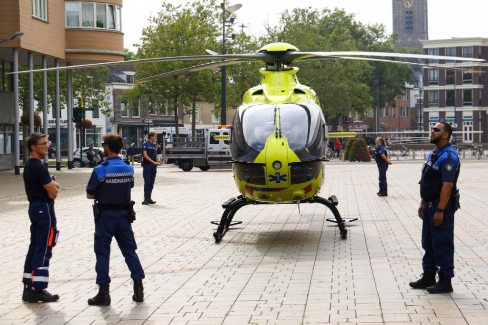 Traumahelikopter landt op Stadserf voor medische noodsituatie