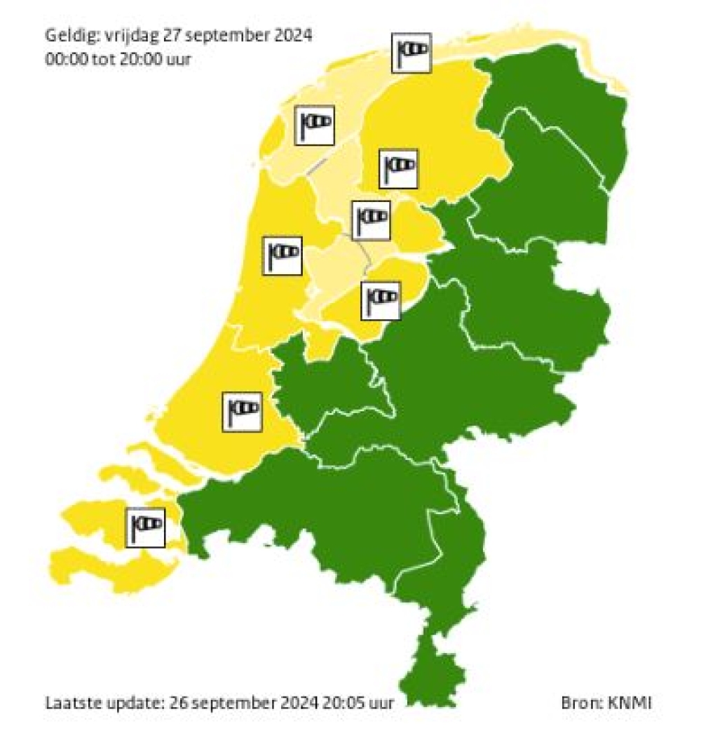 Code geel voor zware windstoten door storm Aitor: eerste stormschades gemeld