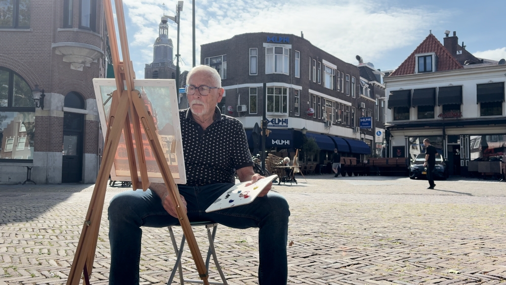 Schilderdoeken vullen de Westhavenplaats: 'Mensen zijn vol enthousiasme begonnen'