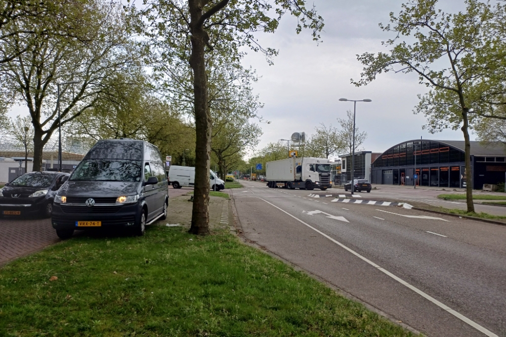 Flitscontrole vanuit een busje in Schiedam