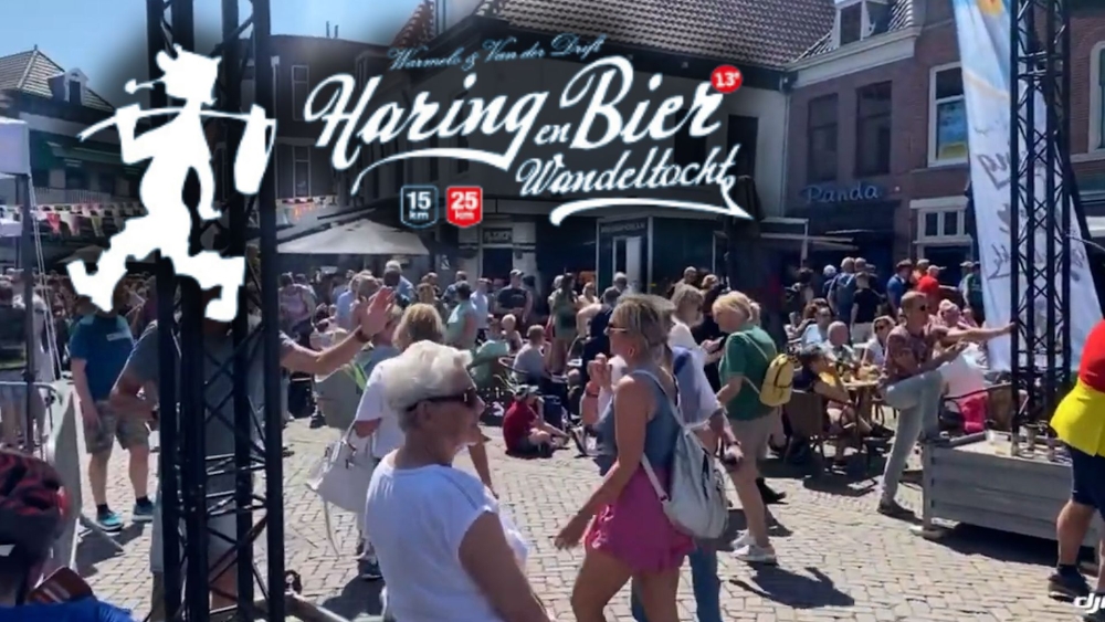 Haring en Bier Wandeltocht live bij Twee