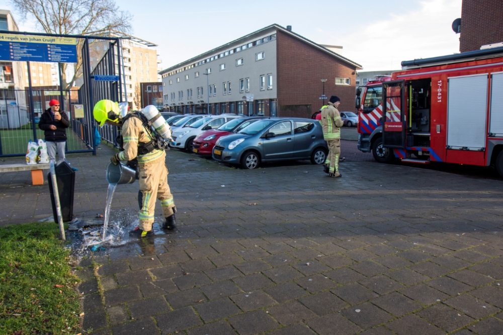 Ook een keer simpel brand blussen voor de brandweer