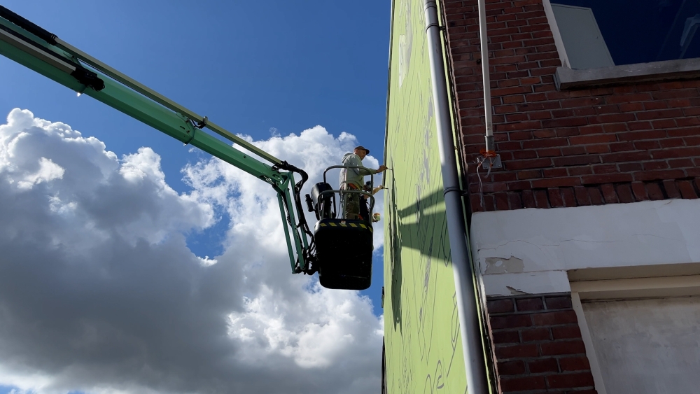 Schiedam fleurt op: kale muren krijgen een beetje kleur