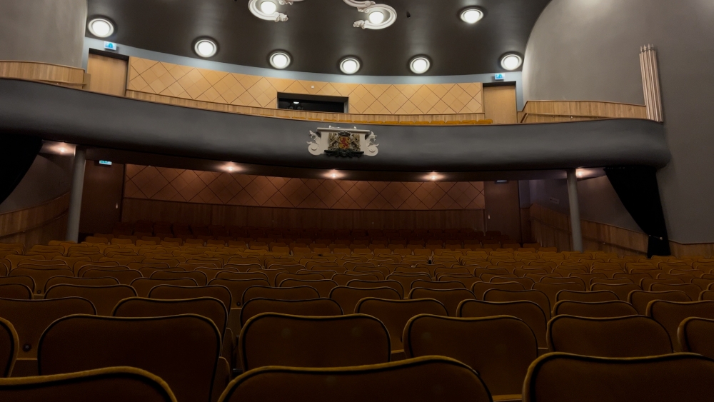 Het balkon in de Grote Zaal van de Stadsgehoorzaal Vlaardingen