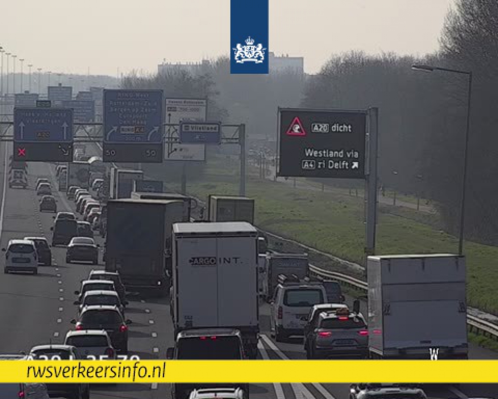 Chaos op de snelweg