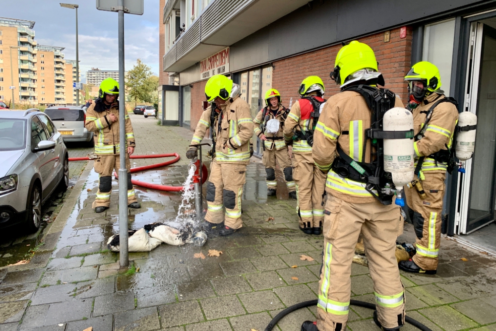 Brand in meterkast achter kringloopwinkel