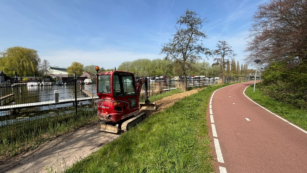 Grond is ingeklonken, aanleg wandelpad langs de Vaart nu echt van start