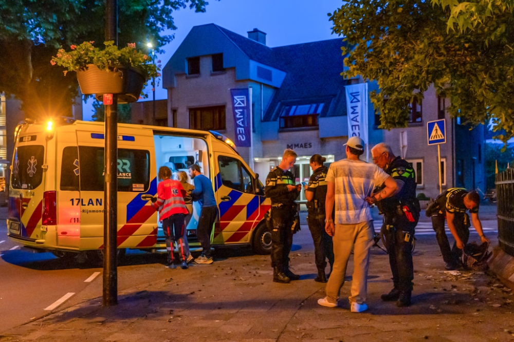 Fietser aangehouden én naar het ziekenhuis na ongeval